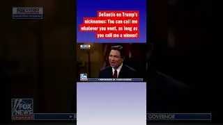 Ron DeSantis laughs at Trump&rsquo;s nicknames for him #shorts
