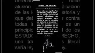 DURA LEX SED LEX #derecho #juridico #diccionario #latin #shorts