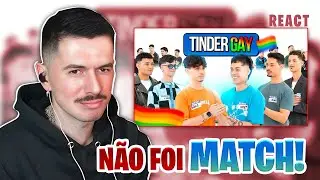 LEVOU FORA AO VIVO! REACT TINDER NA VIDA REAL COM GAYS! 🏳️‍🌈💙 EP 03!