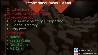 In detail about Joiner Transformation
