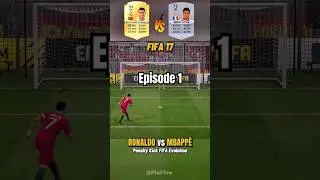 #Ronaldo vs #Mbappe Penalty kick Evolution In FIFA games Ep 1 #fifa17 #fifa18 #fifa19 #Game #Fc24