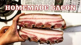 How To Make HOMEMADE BACON Without A Smoker| Smoked With Brown Sugar & Black Tea