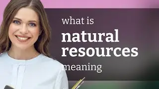 Natural resources | NATURAL RESOURCES meaning