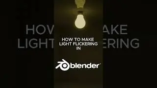 Light flicker effect 💡#Blender3D #BlenderTutorial #BlenderLighting #BlenderEffects  #3DLighting