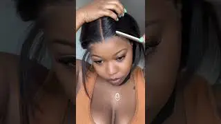 🥳🥳Perfect middle part straight bob wig installing #wigmaker #wiginstall #bob wigs