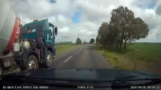 Overtaking a massive truck in Australia -  #onlyinaustralia