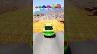 Big & Small Cars vs Giant Lava Pit