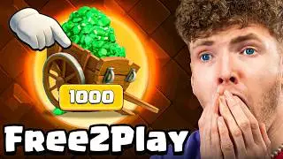 😱🤯1000 GRATIS GEMS ÄNDERN ALLES... (Hardcore F2P Projekt) | Clash Royale Deutsch