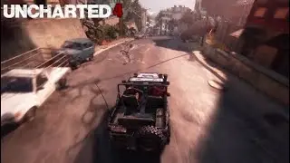 Uncharted 4 Armored Car Chase Scene