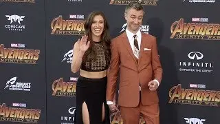 Natasha Halevi and Sean Gunn &ldquo;Avengers: Infinity War&rdquo; World Premiere Purple Carpet