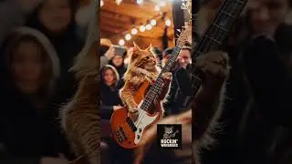 Funky Feline Grooves to Bruno Mars' 'Treasure' on Bass!