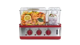 Wolfgang Puck 3Chamber 9Quart Electric Steamer with Reci...