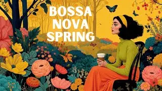 Spring Bossa Nova Jazz ~ Relaxing Cafe Vibes & Blooming Melodies for Study 🎧🎵