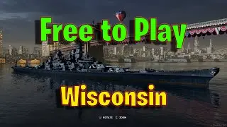 Is Wisconsin Still Good Using a Free to Play Build in World of Warships Legends?!