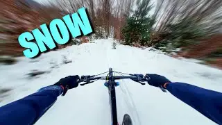 Riding in Snow❄️ -   MTB Slovenia // 4K