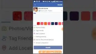 How to change facebook status color
