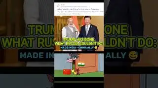 Trump&rsquo;s Tariff Backfire 🤯 Made India & China Stronger Together #india #brics #trump #usa #putin