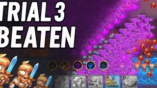 NEW Trial Mode BEATEN! Forbidden Lava Zone Trial 3 Wave 100| Idle Heroes Fantasy Arcade Fort Defense