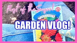 GARDENING VLOG #1 2022! FINALLY IN THE GARDEN! Cleaning Out and Planting!