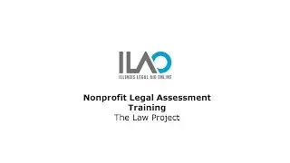 Nonprofit Legal Assessment Training