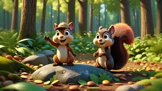 Five Tiny Squirrels Learn to Sort | Educational Sorting Song for | Nursery Rhymes and Baby Songs