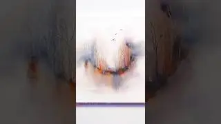 How to Paint Dreamy Watercolor forest Landscape #painting #watercolor #art