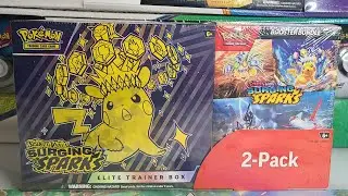 Opening Surging Sparks Costco 2-Pack Bundle (Elite Trainer Box & Booster Bundle)