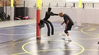 The Wrestling Vault: 2nd Exchange Knee Drive and Rotation