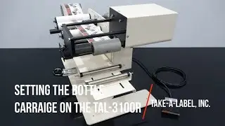 Setting the Bottle Carriage on the TAL-3100R