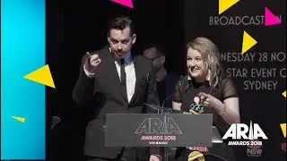 Bridie and Wyatt, Tonightly win Best Comedy Release | 2018 ARIA Awards