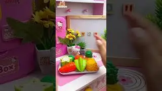 Satisfying With Unboxing & Review Miniature Kitchen Set | ASMR Video no music #asmrroleplay