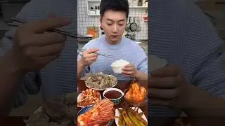 Korean Food Mukbang Challenge | Eat With Me #foodshorts #shortsvideo #KoreanFood