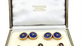 Tiffany & Co. Lapis Lazuli And Gold Dress-Set, Circa 1970 - Moira Fine Jewellery