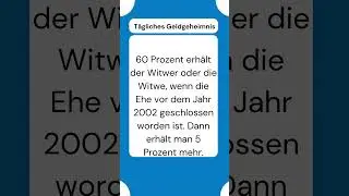 Wie hoch ist die gro&szlig;e oder kleine Witwenrente? 💰🔍