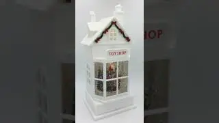 Musical Toy Shop - Illuminated Christmas Toy Shop Glitter Globe with 8 Melodies (58119)