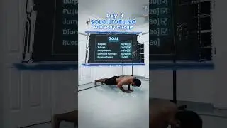 Day 8 - Solo Leveling: Full Body Circuit #manga #anime
