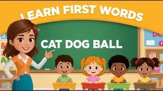 Learn First Words with Teacher Tina | Fun Word Lesson for Kids | Spell & Say! Basic Words for kids