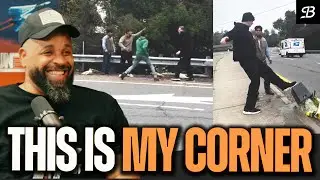 White Panhandler Goes Berserk on Illegal Migrant Family Selling Flowers On His Corner 