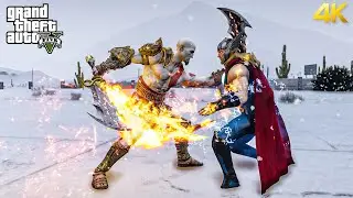 GTA 5 - Thor VS Kratos | Epic God Battle!