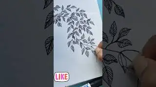 Leaf doodling🌿 can never go wrong..@doodling #doodlingforbeginners #doodletutorial #doodling #shorts