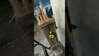 building a portable woodworking station part (2/2) #offgrid #woodworking #shorts #noexperience