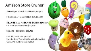 Amazon Seller saved $79,709 in Taxes with Spendthrift Trust