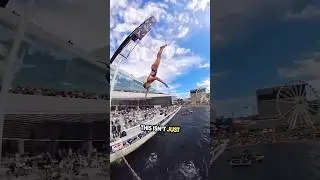 💥 Diving From 27 Meters &ndash; Precision or Death? #shorts  #extremesports #facts #extreme #CliffDiving
