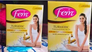 Fem Turmeric Professional Body Bleach Unboxing And Relaxing Video🤏 Fem Body Bleach Review🤏 #JOS #FEM