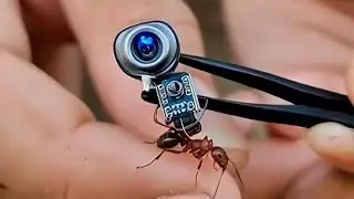 Micro Camera Installed on an Ant Inside Colony Tunnels #camera #ai #aivideo #kidsvideo #antvideo 