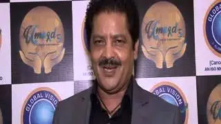 Udit Narayan with Mr. D.B. Chand Chairman of Global Vision NGO Cancer Care