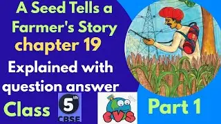 Class 5 Evs chapter 19 | A seed tells a farmer's story | Ncert explanation  with question answer