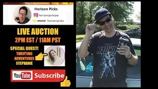 LIVE Auction / Claim Sale with Thrifting Adventures - 2PM EST / 11AM PST - Clothing Tees Toys Comics
