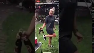 How to open two beer bottles by one kick - very acrobatic methods of opening a beer bottle by fun.