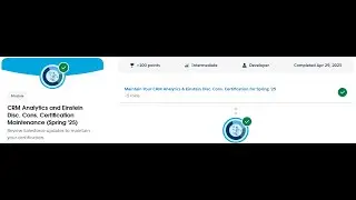 Maintain Your CRM Analytics & Einstein Disc  Cons  Certification for Spring &rsquo;25